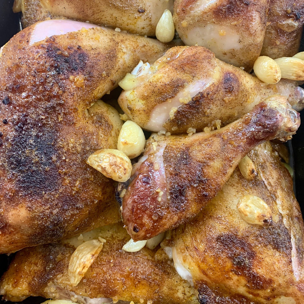 Roasted Chicken with Sweet Garlic Glaze