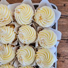 Load image into Gallery viewer, Triple Vanilla Cream-filled Cupcakes