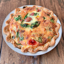 Load image into Gallery viewer, Spinach Tomato Basil Quiche